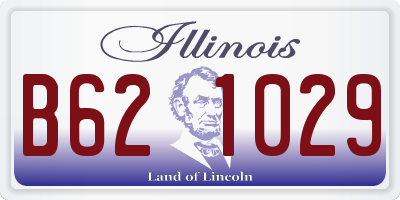 IL license plate B621029