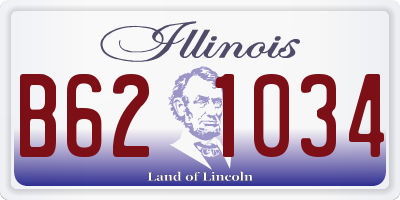 IL license plate B621034