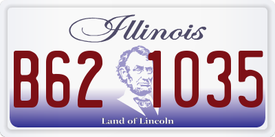 IL license plate B621035