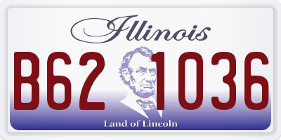IL license plate B621036