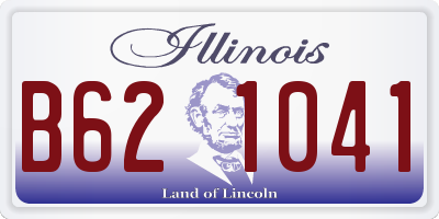 IL license plate B621041