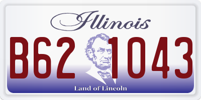 IL license plate B621043