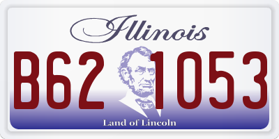 IL license plate B621053