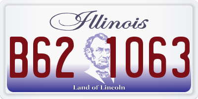 IL license plate B621063