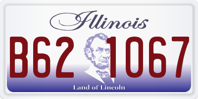 IL license plate B621067