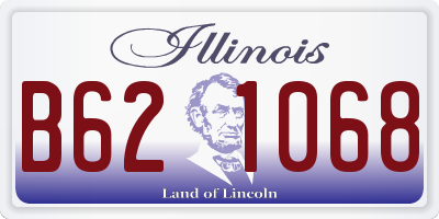 IL license plate B621068