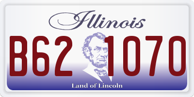 IL license plate B621070
