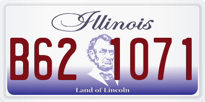 IL license plate B621071