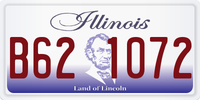 IL license plate B621072