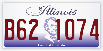 IL license plate B621074