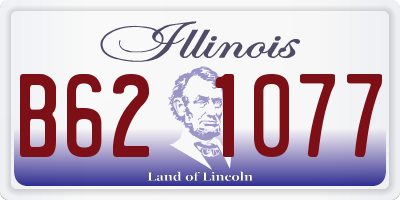 IL license plate B621077