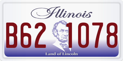 IL license plate B621078