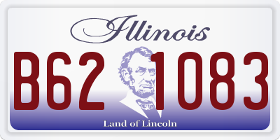 IL license plate B621083