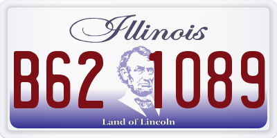 IL license plate B621089