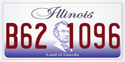 IL license plate B621096