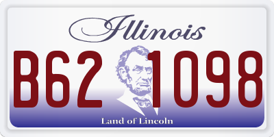IL license plate B621098