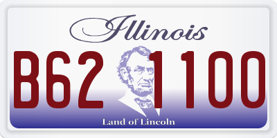 IL license plate B621100
