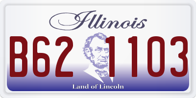 IL license plate B621103