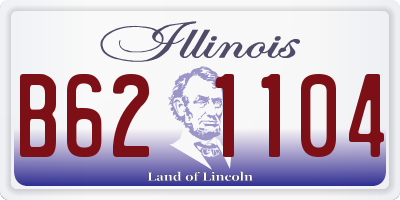 IL license plate B621104