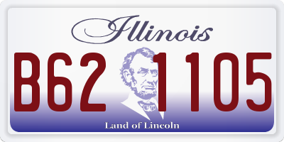 IL license plate B621105