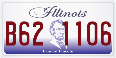 IL license plate B621106