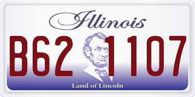 IL license plate B621107