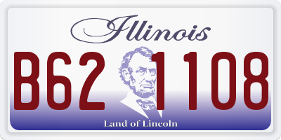 IL license plate B621108