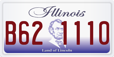 IL license plate B621110