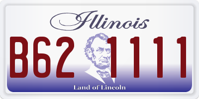IL license plate B621111