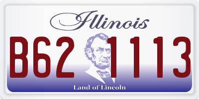 IL license plate B621113