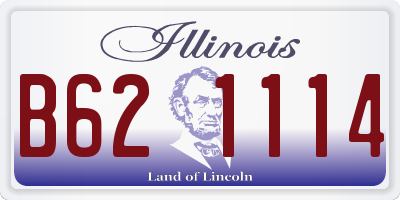 IL license plate B621114