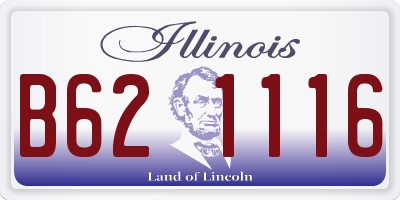 IL license plate B621116
