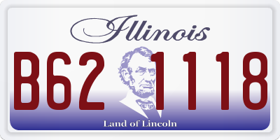IL license plate B621118