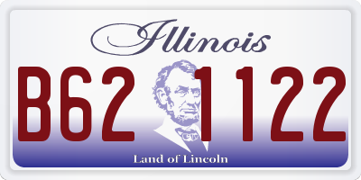 IL license plate B621122