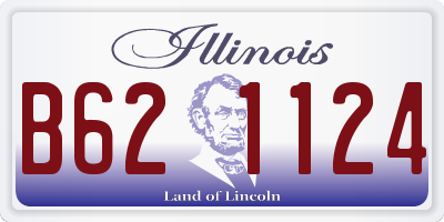 IL license plate B621124