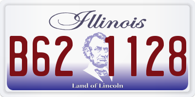 IL license plate B621128