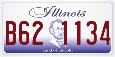 IL license plate B621134