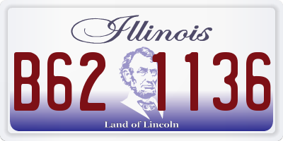 IL license plate B621136