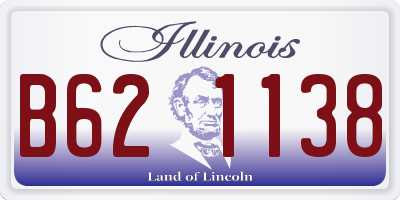 IL license plate B621138