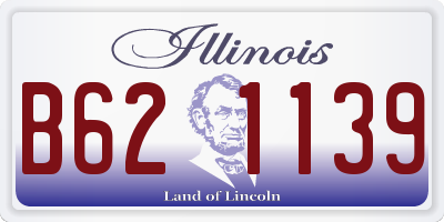 IL license plate B621139