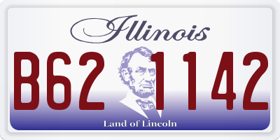 IL license plate B621142