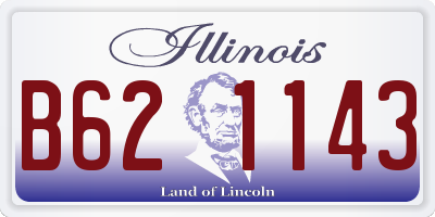 IL license plate B621143