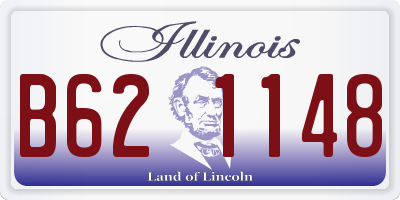 IL license plate B621148