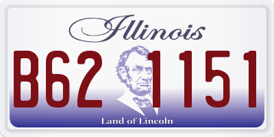 IL license plate B621151