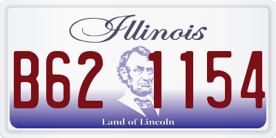 IL license plate B621154