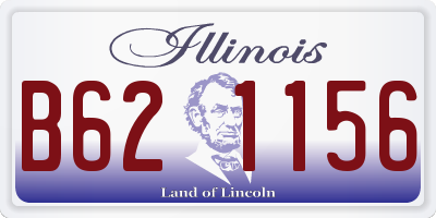 IL license plate B621156