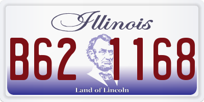 IL license plate B621168