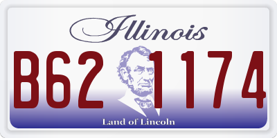 IL license plate B621174