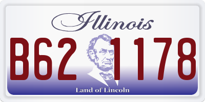 IL license plate B621178