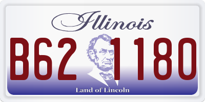 IL license plate B621180